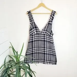 knee length dresses for ladies Corduroy Pockets A-Line Sleeveless Casual Midi Pinafore Dress, Black / Xs